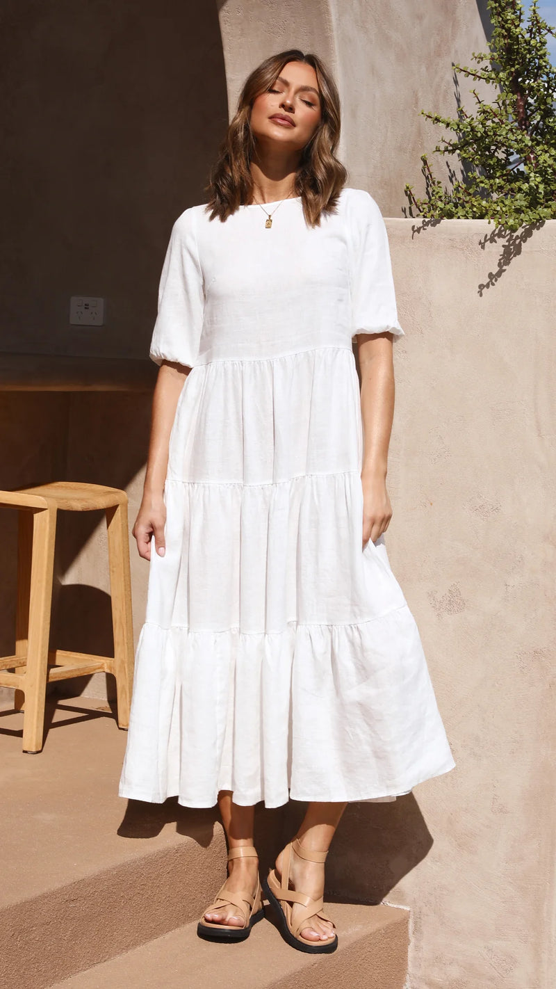 Dahlia Dress - White