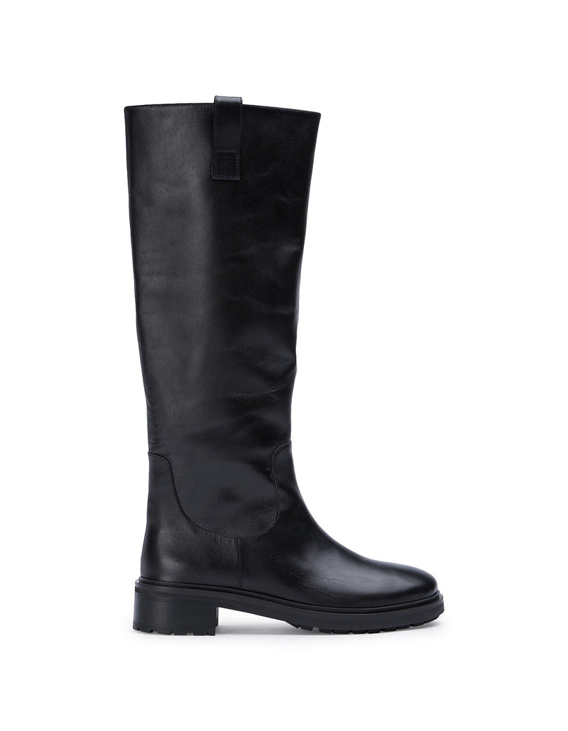 Sylvie Boot-Black Leather