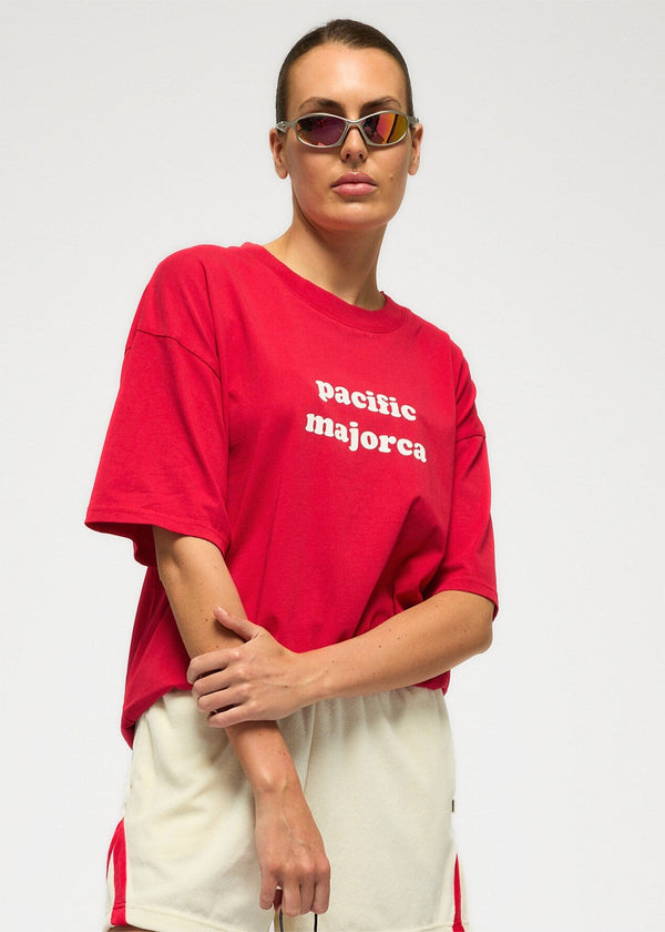 Pacific Majorca Oversized Tee Washed Cherry Pie