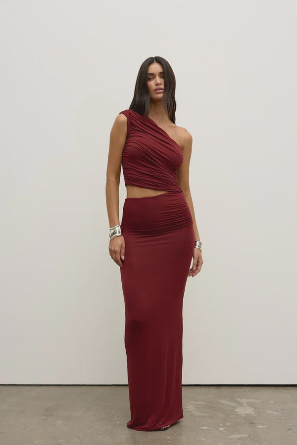 Ivy Maxi Dress-Wine