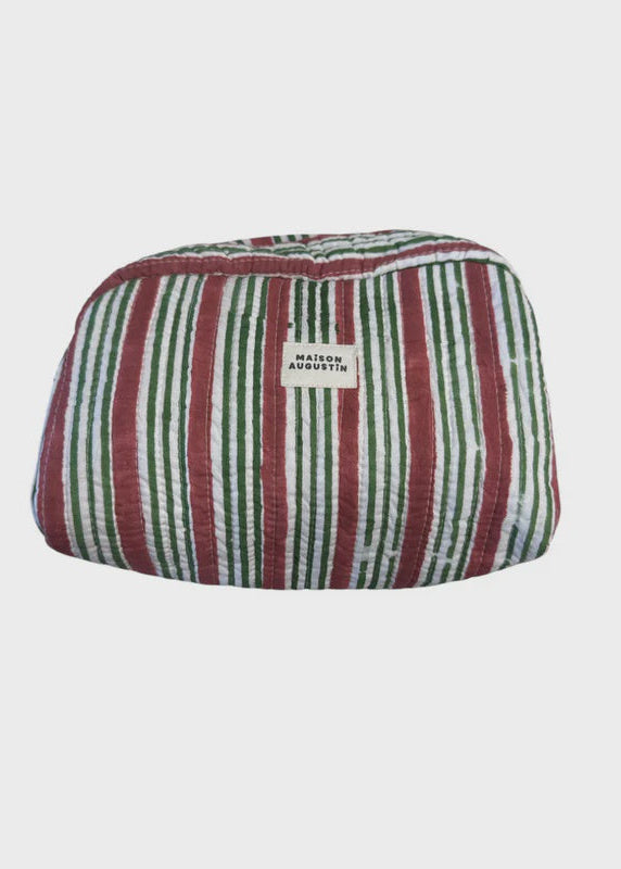 Trousse Make up Stripe Brique
