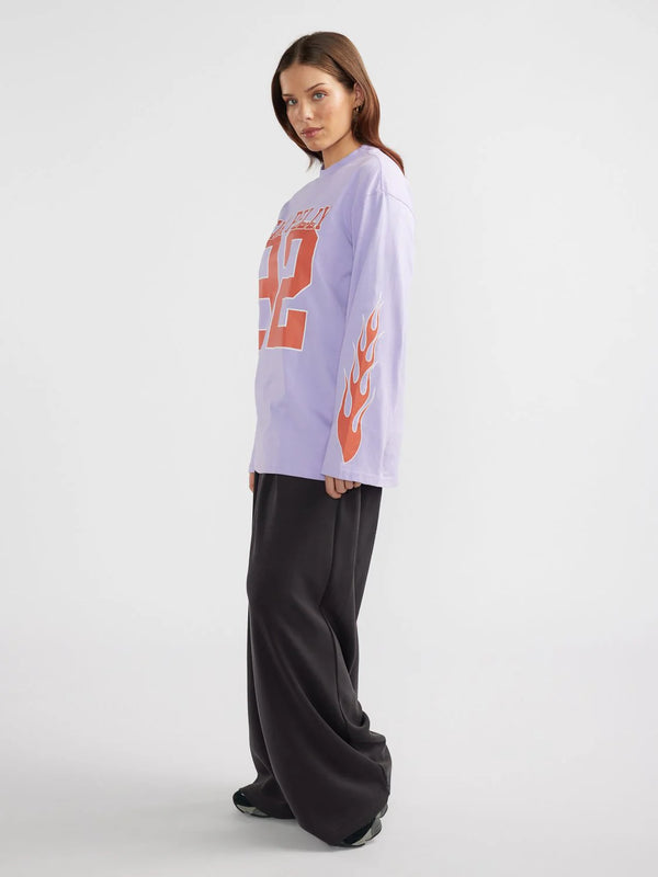 Flames Jersey Long Sleeve Tee