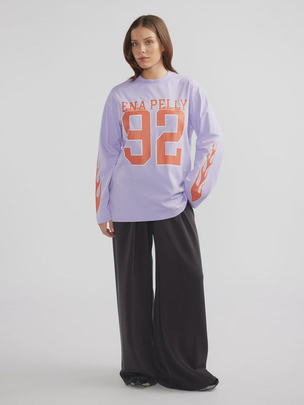 Flames Jersey Long Sleeve Tee