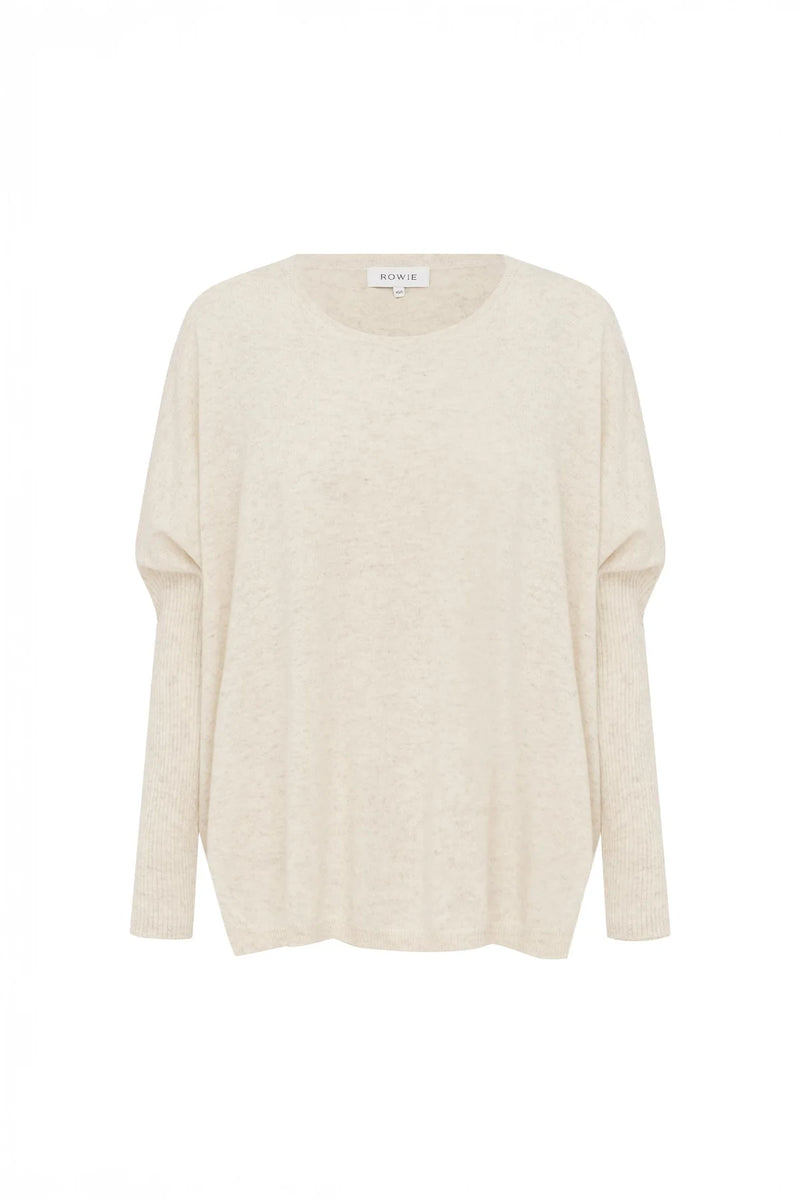 Enzo Merino Knit Jumper - Oat Marle