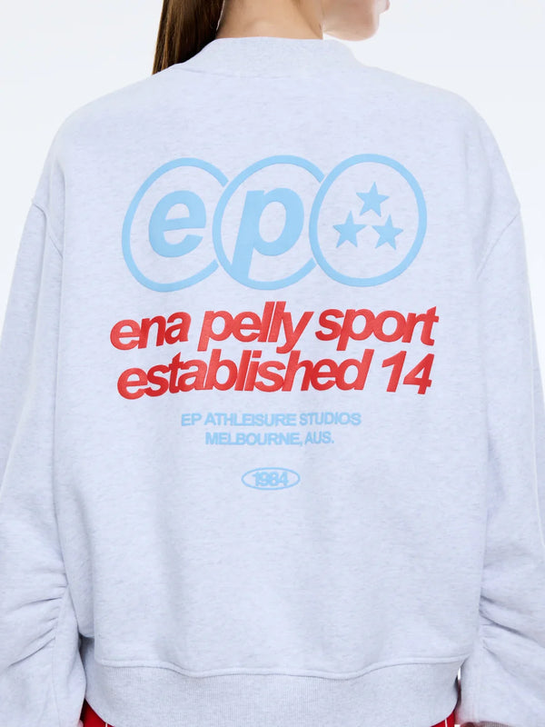 SportStudio Sweatshirt - White Marle