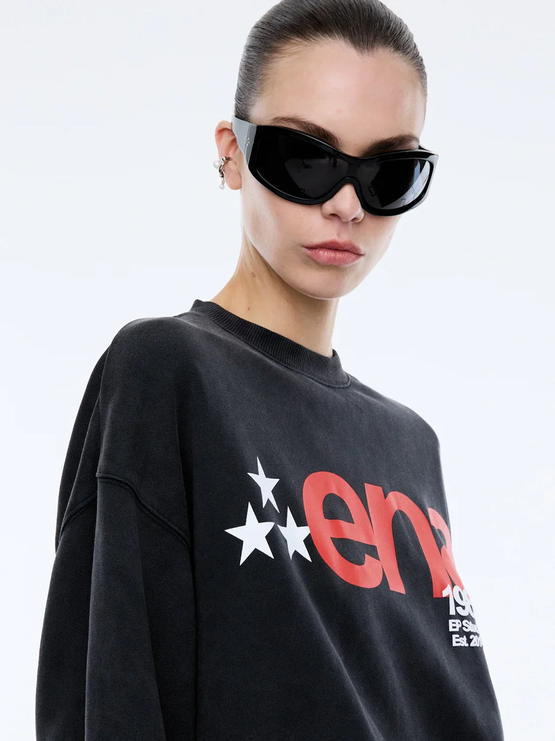 Star Sweatshirt - Washed Charcoal