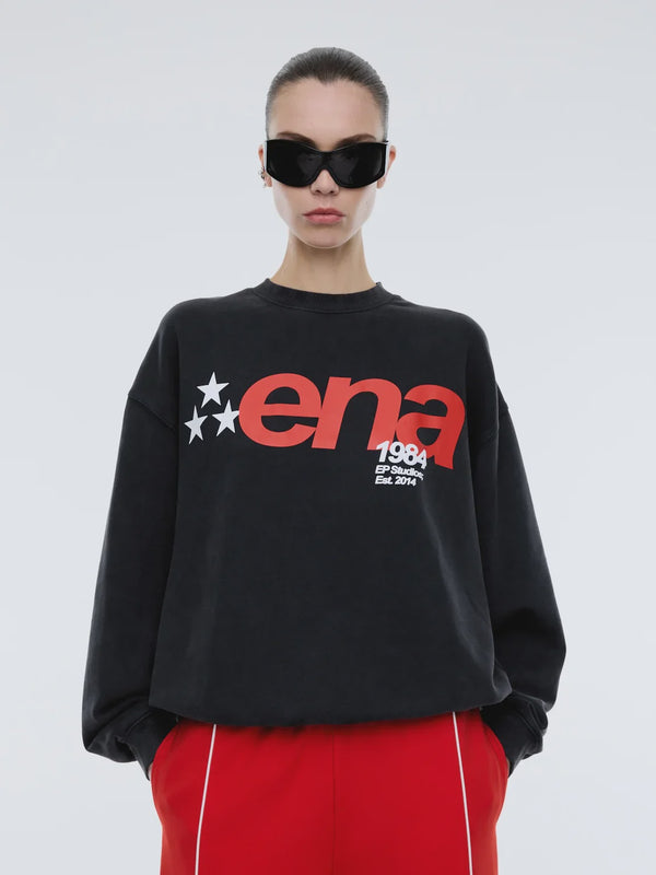 Star Sweatshirt - Washed Charcoal
