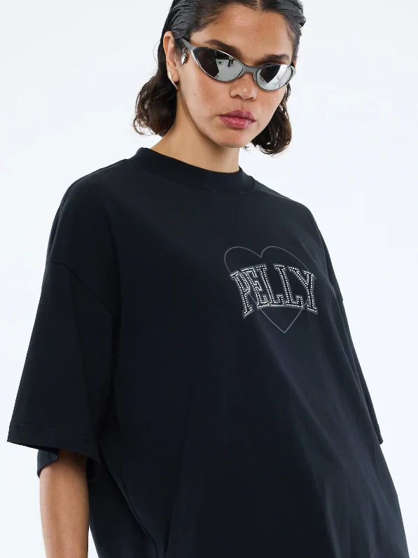 RHINESTONE LOGO TEE