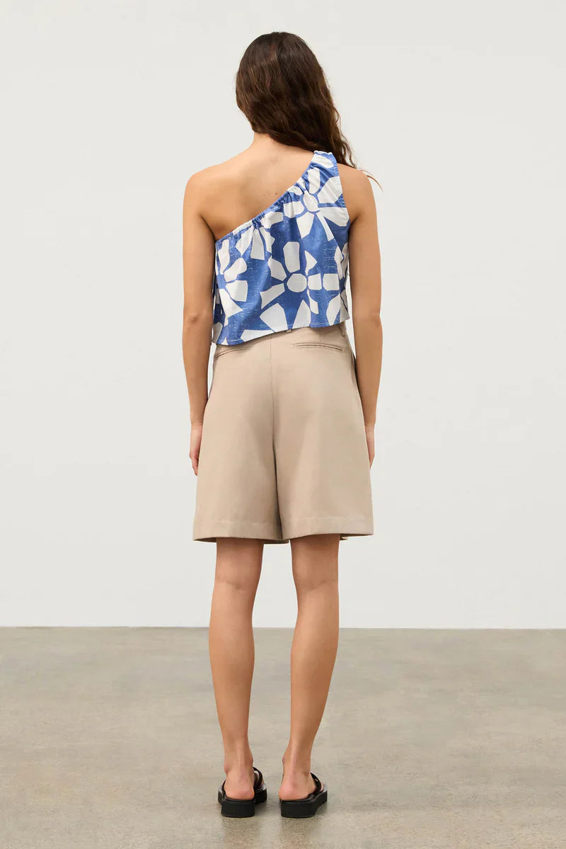 RECYCLED TAILORED SHORT - NATURAL