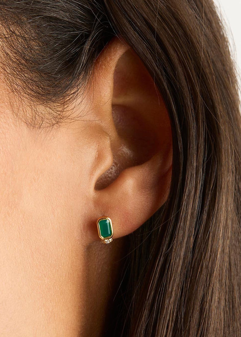 18k Gold Vermeil Strength Within Stud Earrings