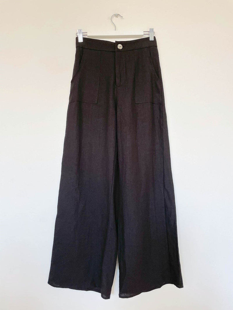 Jude Linen Pant - Black