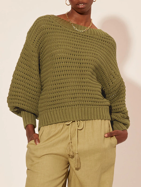 Lina Knit Sweater - Khaki