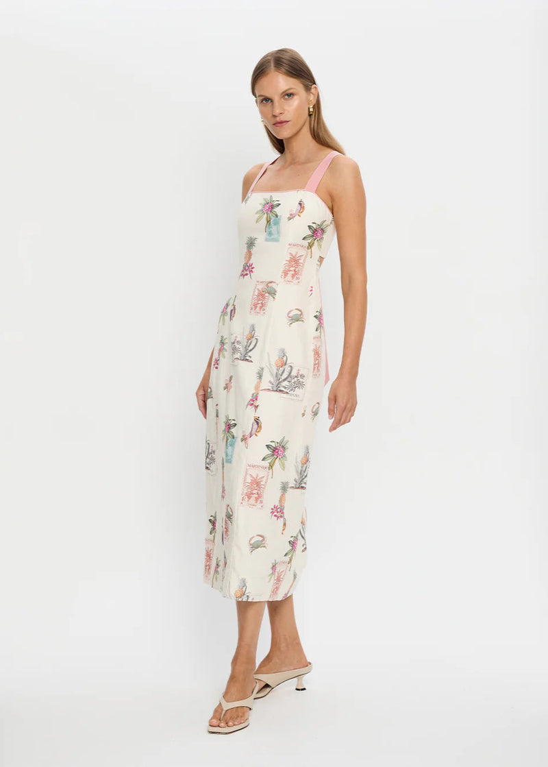 Lyra Tie Back Midi Dress
