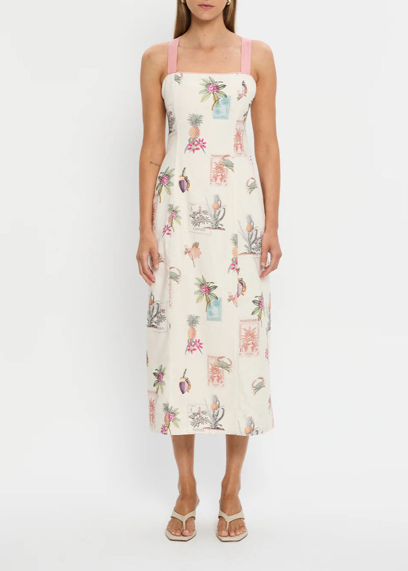 Lyra Tie Back Midi Dress