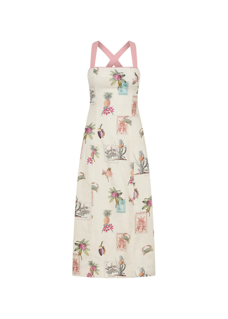 Lyra Tie Back Midi Dress