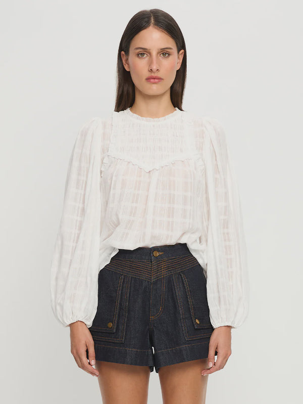 Paige Blouse-Ivory