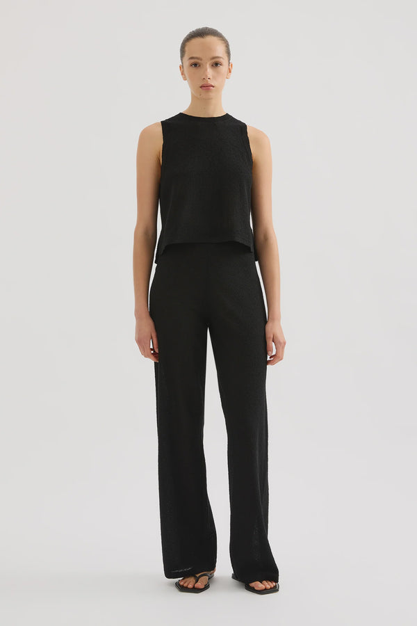 Zosia Knit Pant - Black