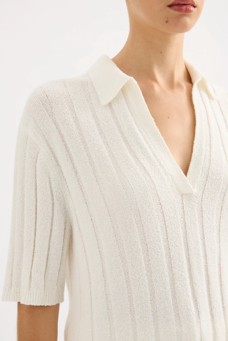 Brinkley Knit Top - Salt
