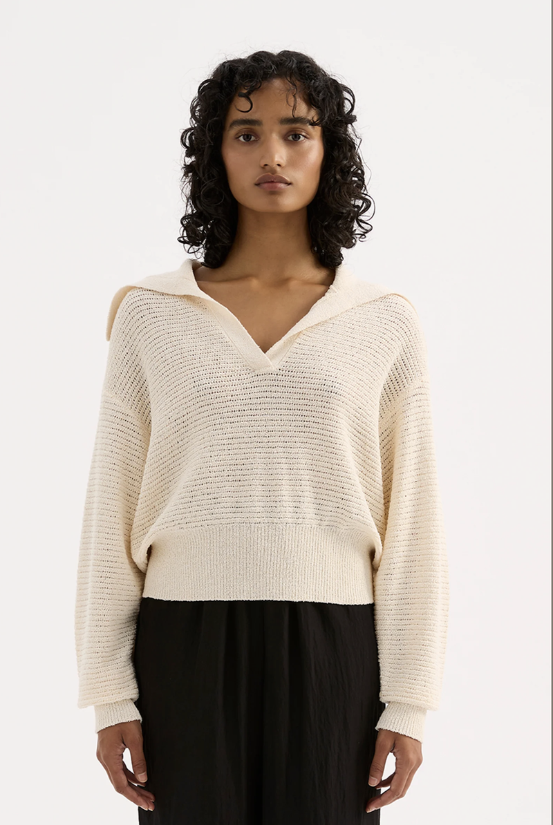 Thera Rugby Knit - Cream