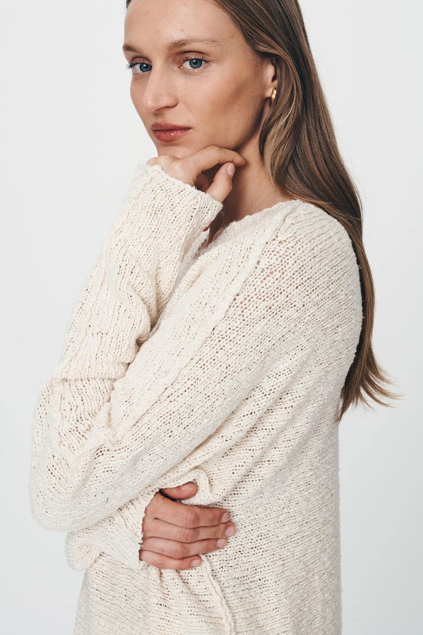 Sonya Knit Jumper -Creme