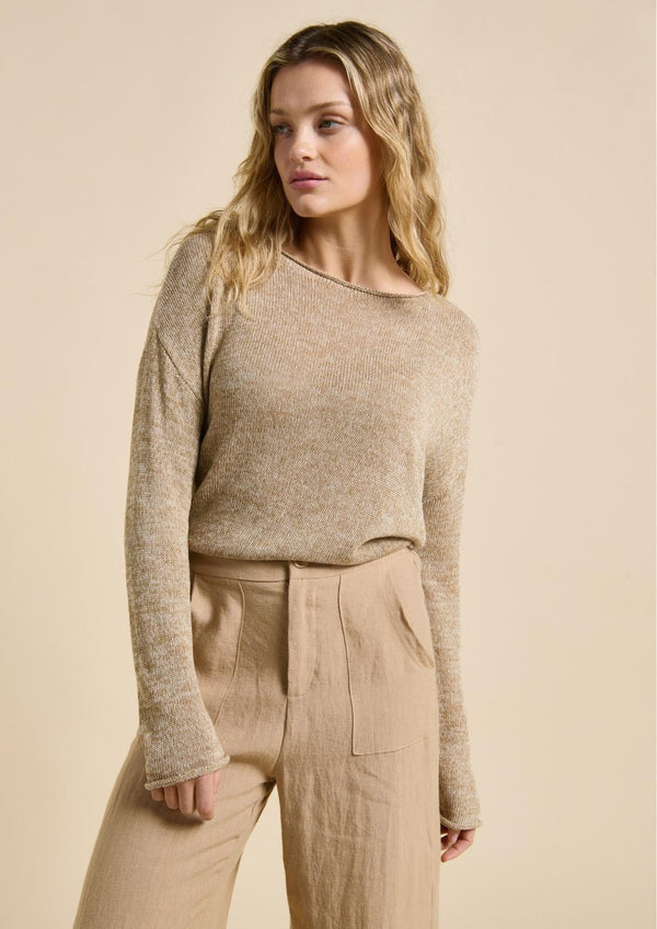 Spring Knit – Taupe Melange