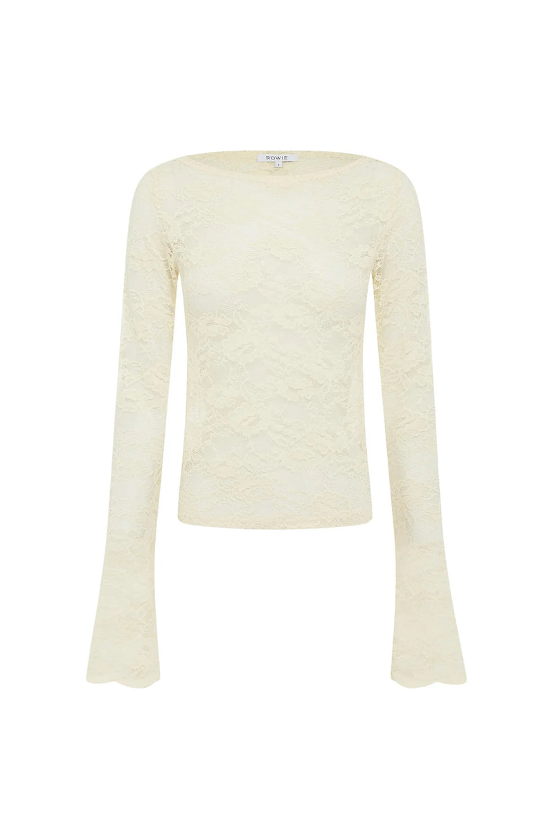 Tonya Rose Lace Top - Butter Cream