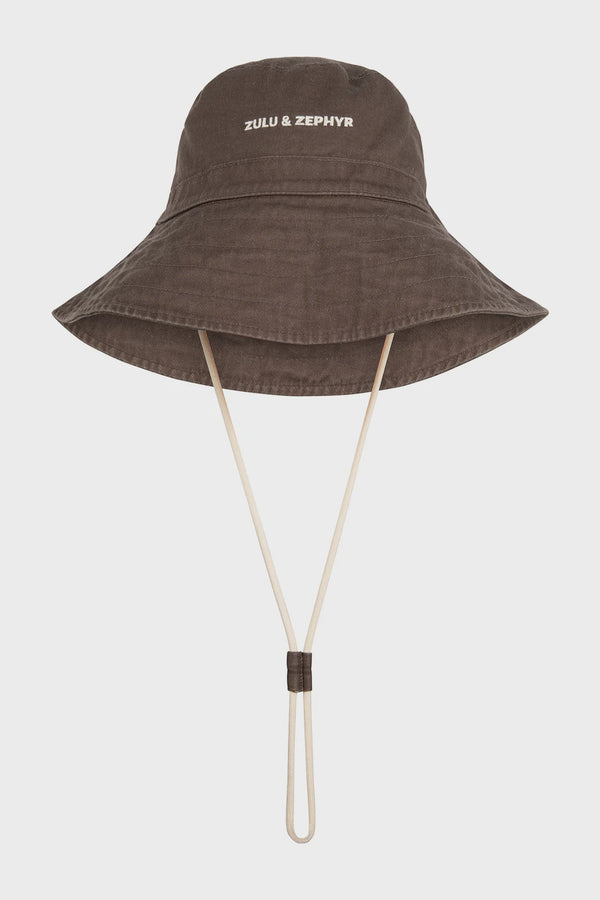 ZZ Logo Bucket Hat - Cocoa