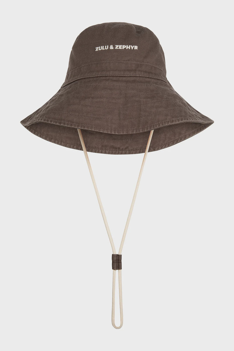 ZZ Logo Bucket Hat - Cocoa