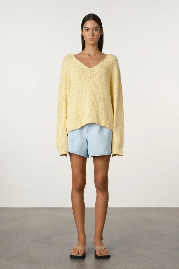 Butter textured Knit jumper-Butter