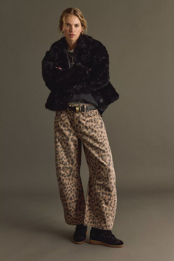 We The Free Good Luck Barrel Jeans-Brown Sugar