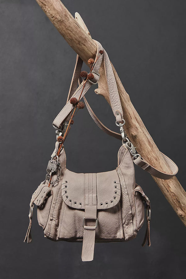 Baby Leigh Distressed Tote Bag - Pearl