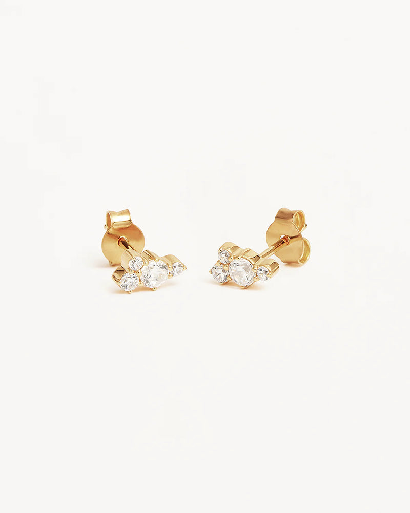 18k Gold Vermeil Mist Stud Earrings