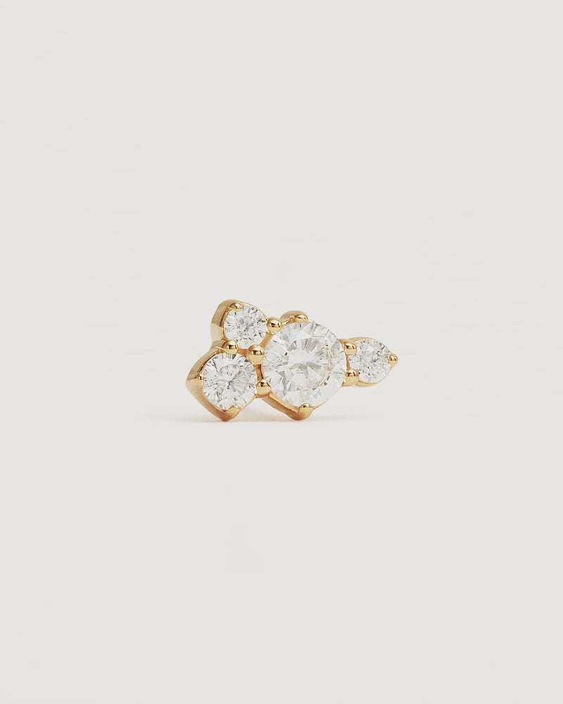 18k Gold Vermeil Mist Stud Earrings