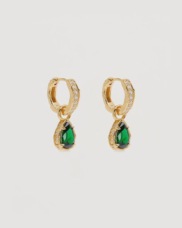 Gold Soul Searching Hoops