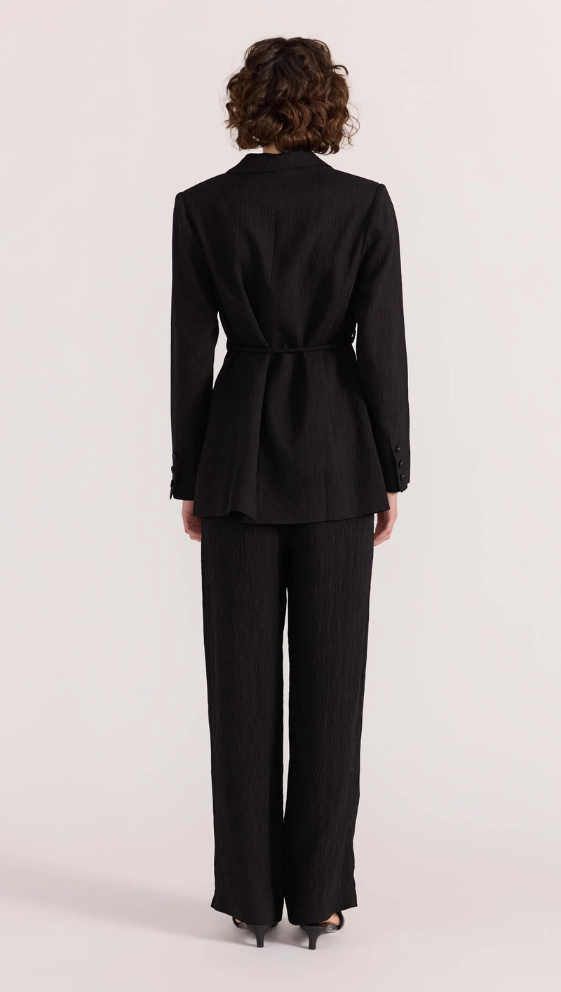 Emory Tie Waist Blazer - Black