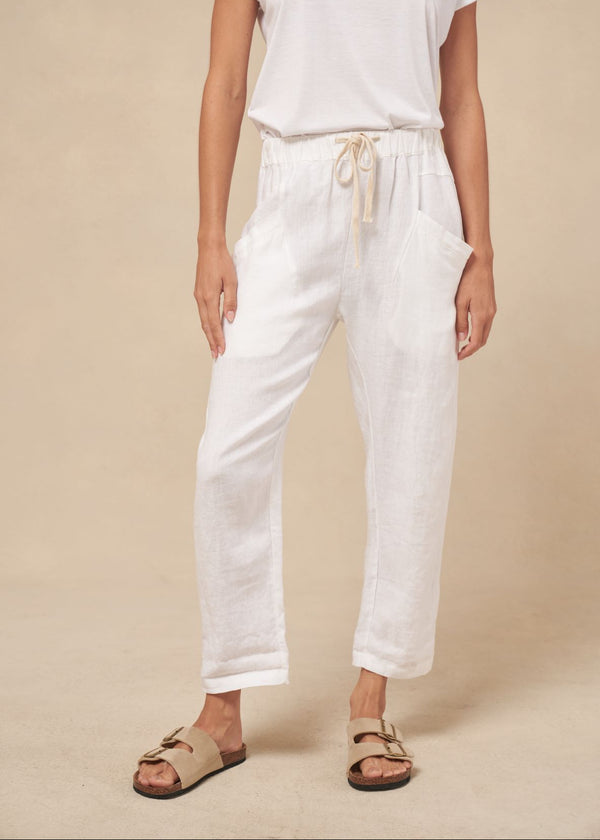 Luxe Pants linen-White