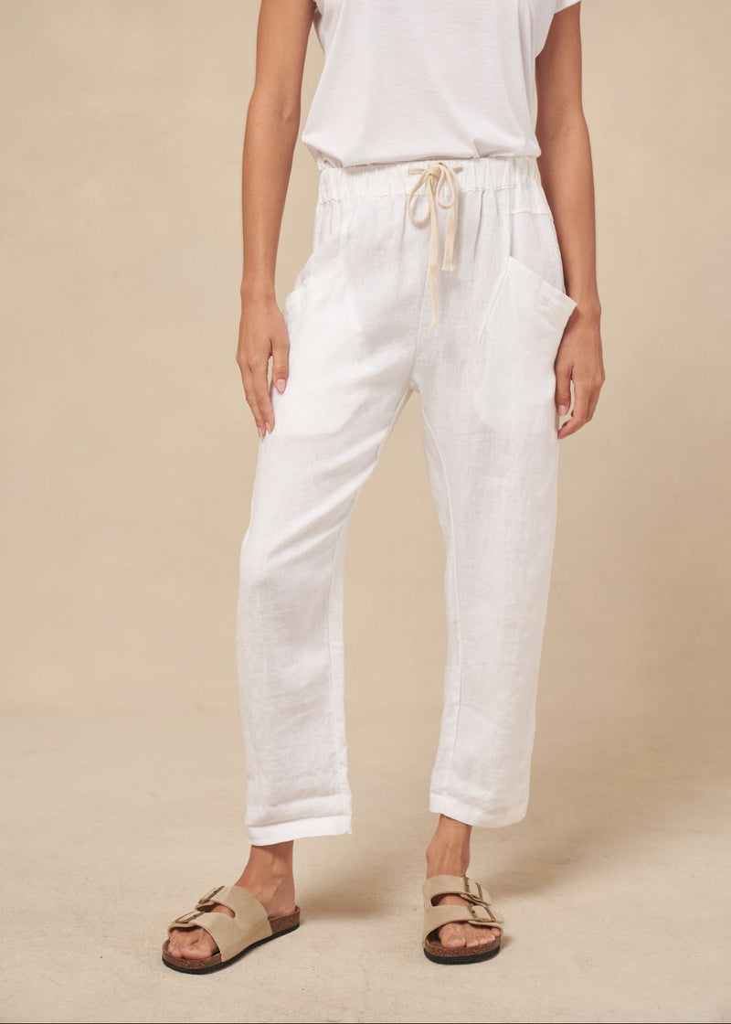 Luxe Pants linen-White