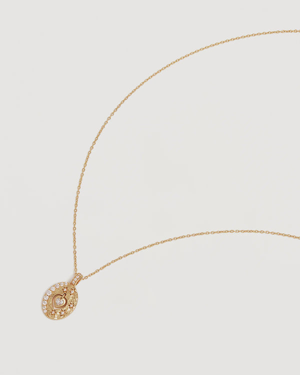 18k Gold Vermeil Love You to the Moon and Back Necklace