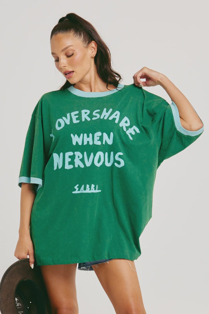 The Very Oversized Overshare Tee-Green