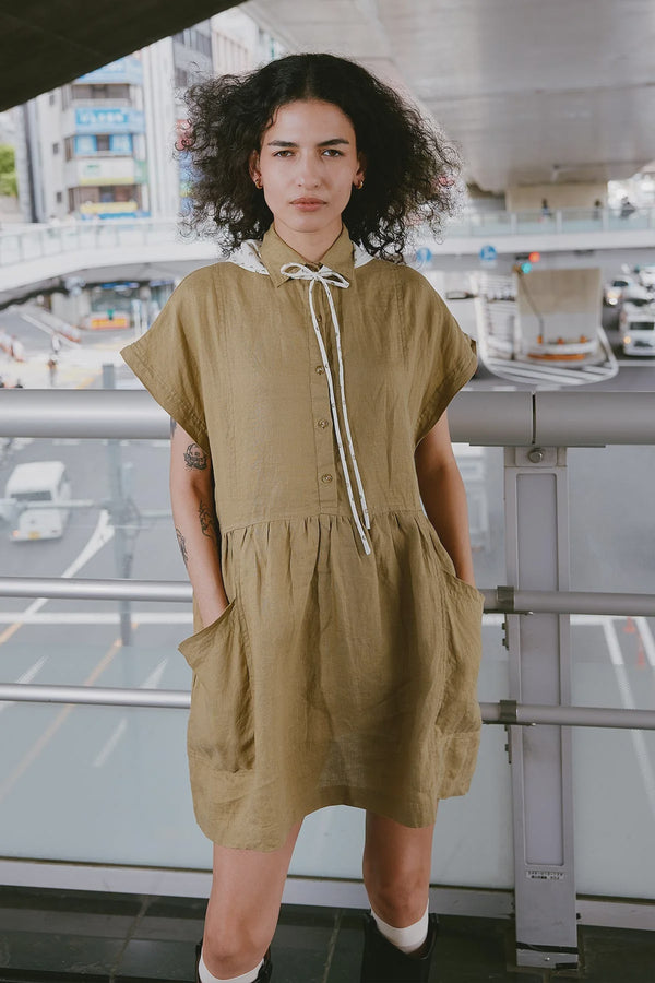 Gina Linen Mini Dress
