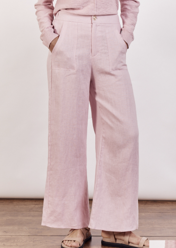 Jude Linen Pant - Pink