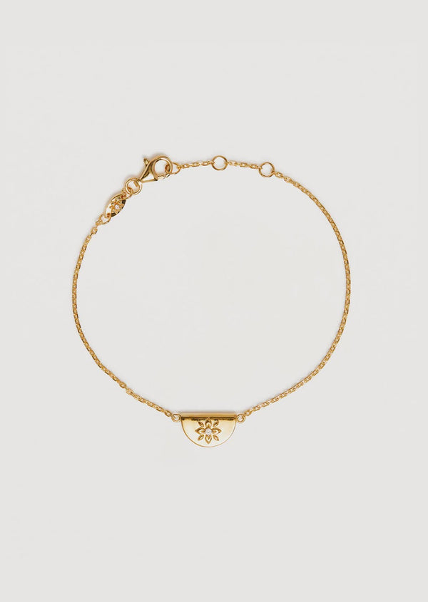 Lotus Bracelet - 18k Gold Vermeil