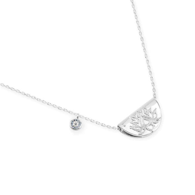 Silver Lucky Lotus Necklace