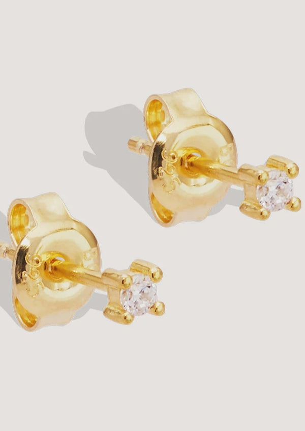 Pure Light Stud Earrings - Gold